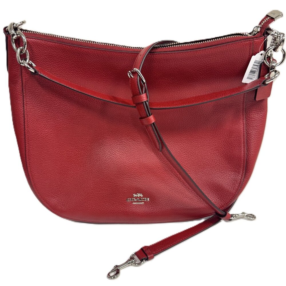 Coach Chelsea Red Leather Hobo Bag Purse
